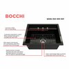Bocchi Baveno Uno Dual-Mount Workstation Fireclay 27 in. Single Bowl 3-hole Kitchen Sink in Black 1633-005-0127